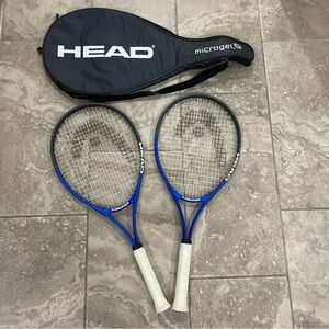 Set of Two HEAD Ti Conquest Nano Titanium Tennis‎ Racquet and bag